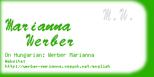 marianna werber business card